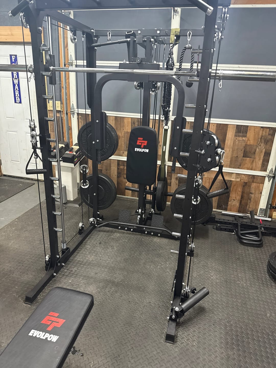 Customer photo review of EVOLPOW M2A Brute All-in-One Smith Machine Home Gym