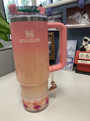 Customer photo review of CLEAR FLAMINGOS Tumbler Boot -fits 20-40oz