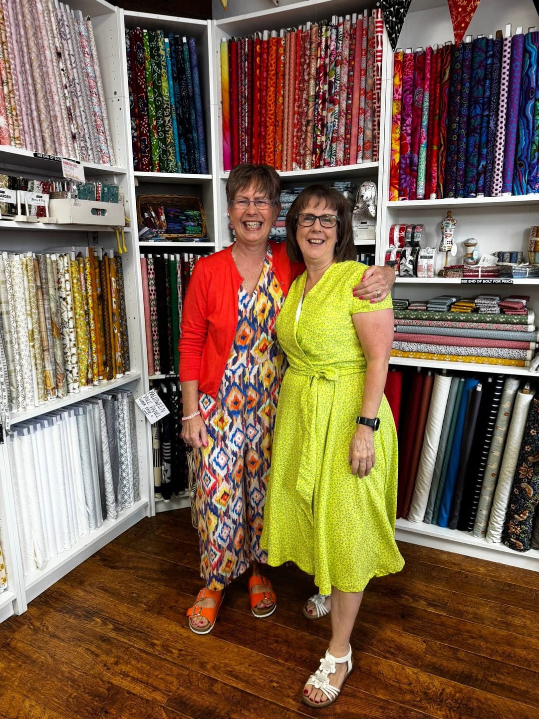 Customer photo review of Diamond Dreams Viscose Challis Fabric