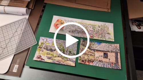 Customer video review of 6x9 Giclee Fine Art Prints