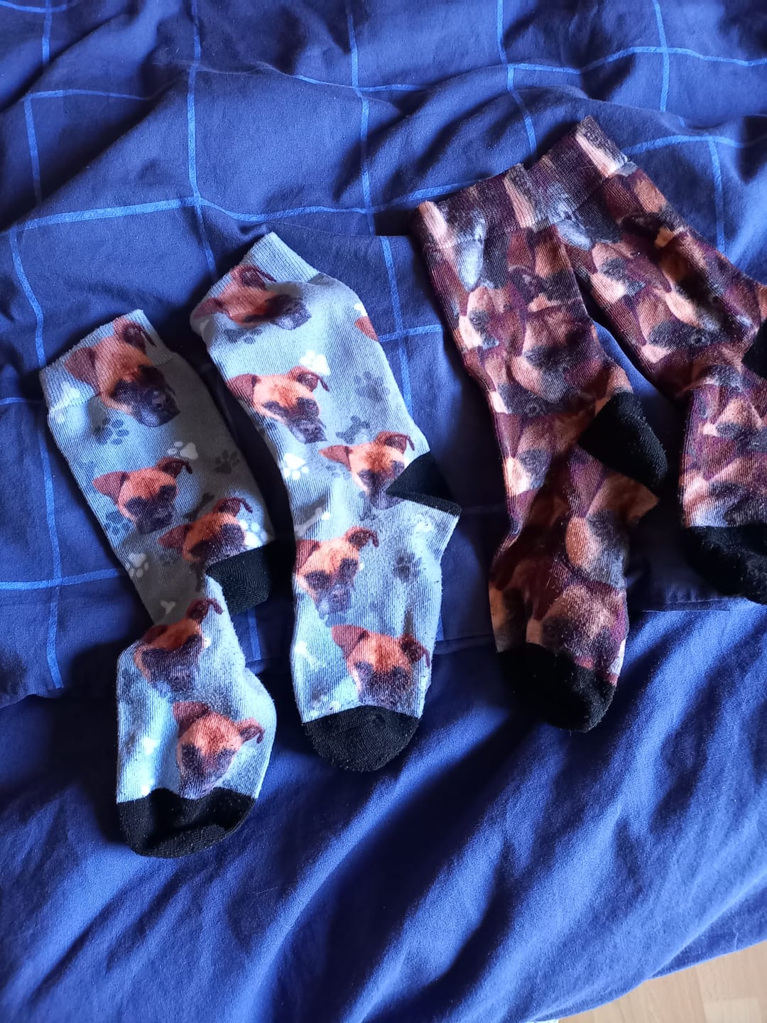 Customer photo review of Wildes Fotomuster - Individuelle Socken