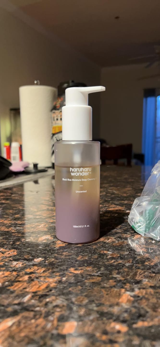 Customer photo review of BLACK RICE moisture cleansing oil