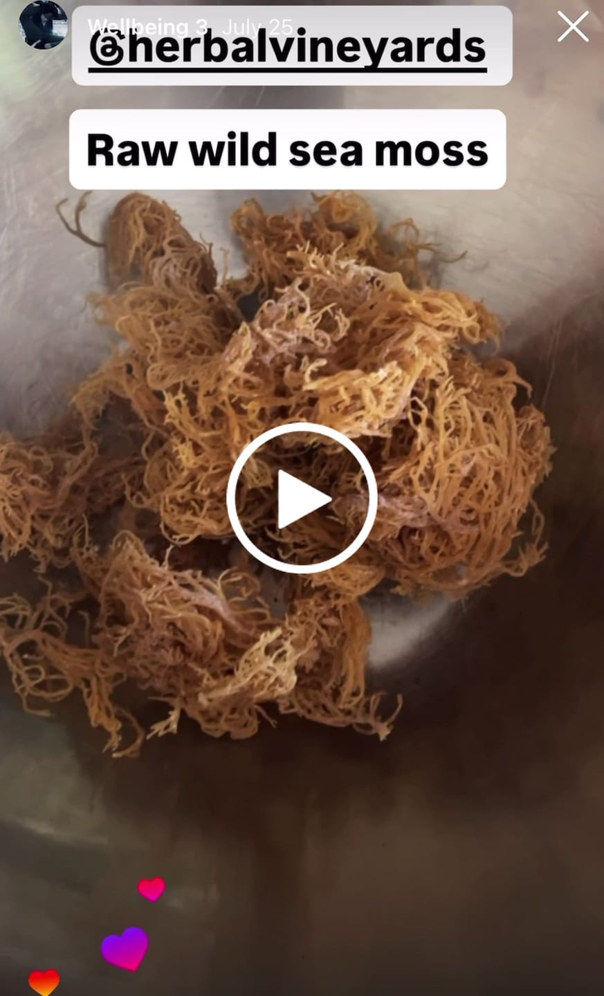 Customer video review of Premium Raw Sea Moss (1.4 oz)