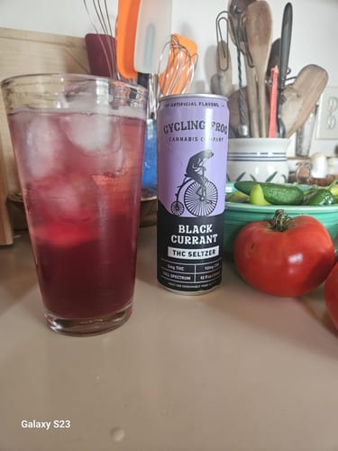 Customer photo review of THC Seltzer Giveaway - Black Currant
