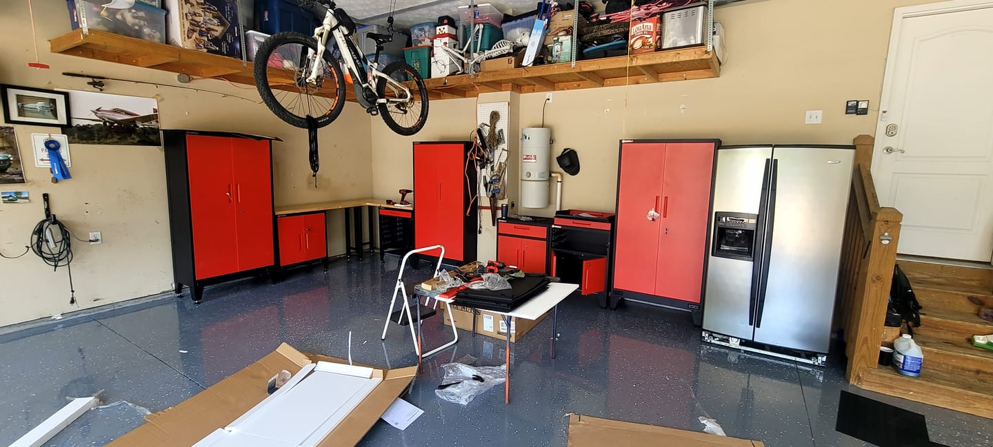 Customer photo review of 2-Door Garage Storage Cabinet