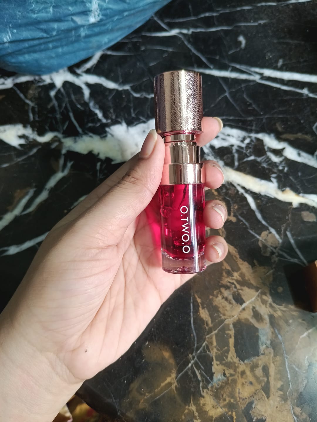 Customer photo review of O.TWO.O HAUTE WATERY LIP AND CHEEK TINT