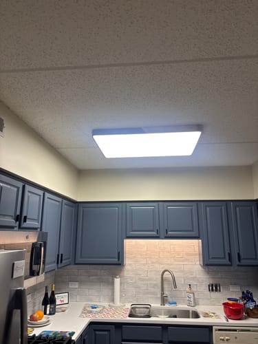 Customer photo review of Rectangle LED Flush Mount Light