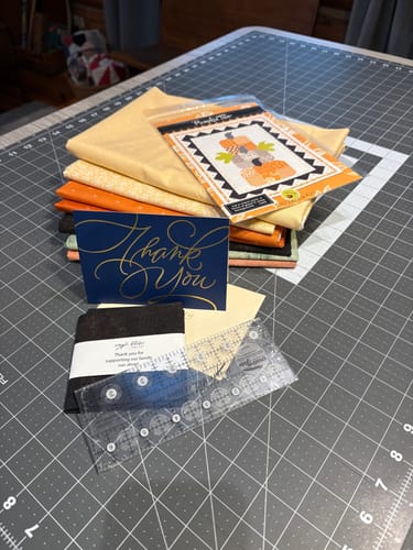 Customer photo review of Pumpkin Trio Pattern by Fig Tree & Co