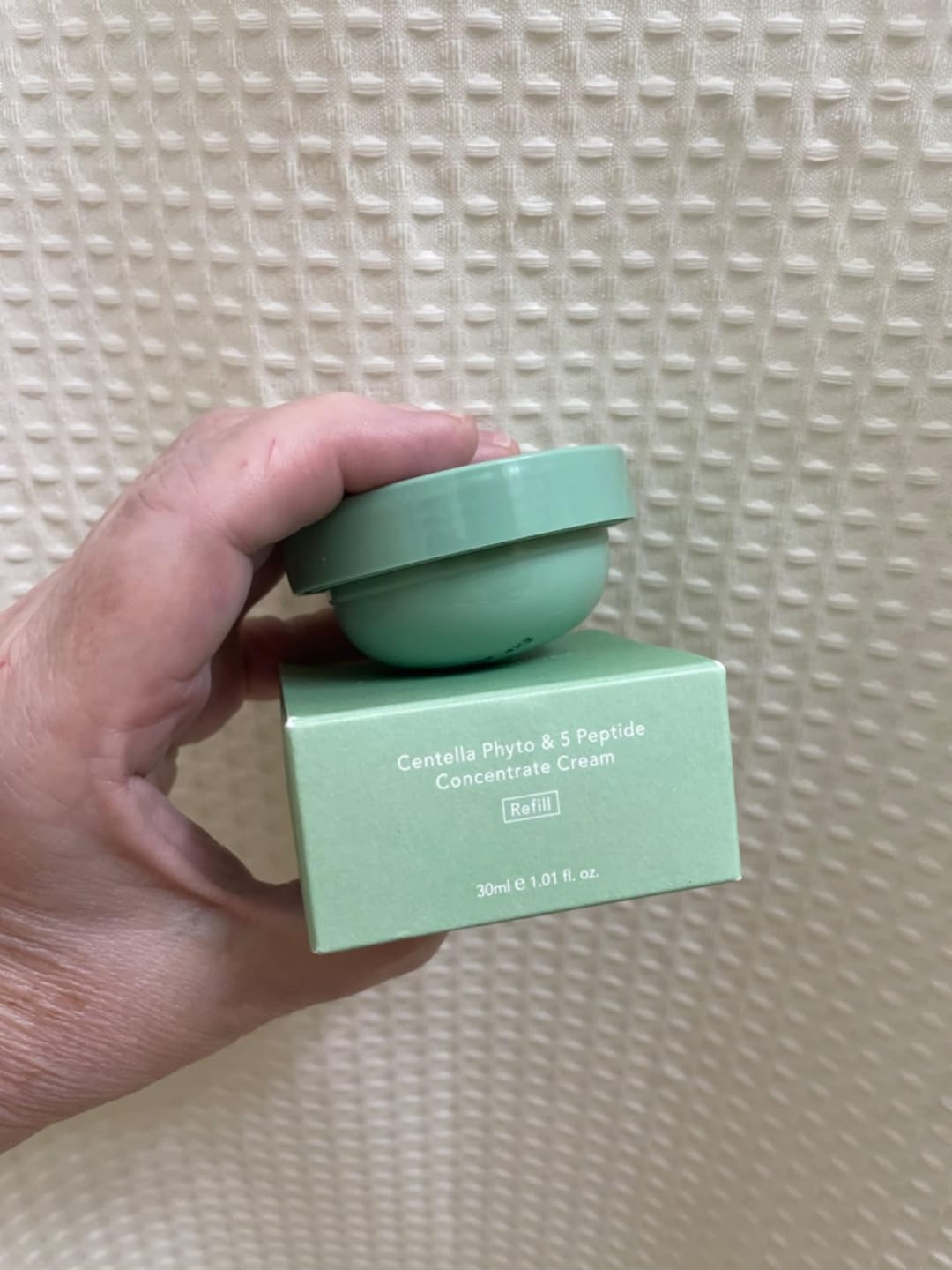 Customer photo review of CENTELLA phyto & 5 peptide concentrate cream