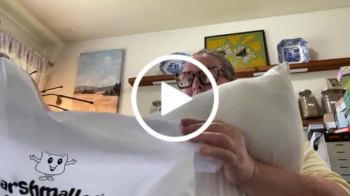 Customer video review of The Marshmalloo Pillow