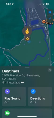 Customer photo review of SPOTMINDERS. Tracking card