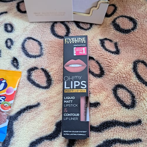Customer photo review of OH! MY LIPS MATT LIP KIT EVELINE - 03 ROSE NUDE - 4,5 ML