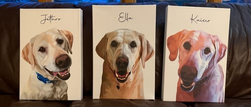 Customer photo review of Pet Art Canvas Wrap