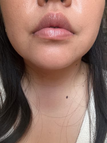 Customer photo review of Plush Ritual Ceramide Lip Treatment - Tints