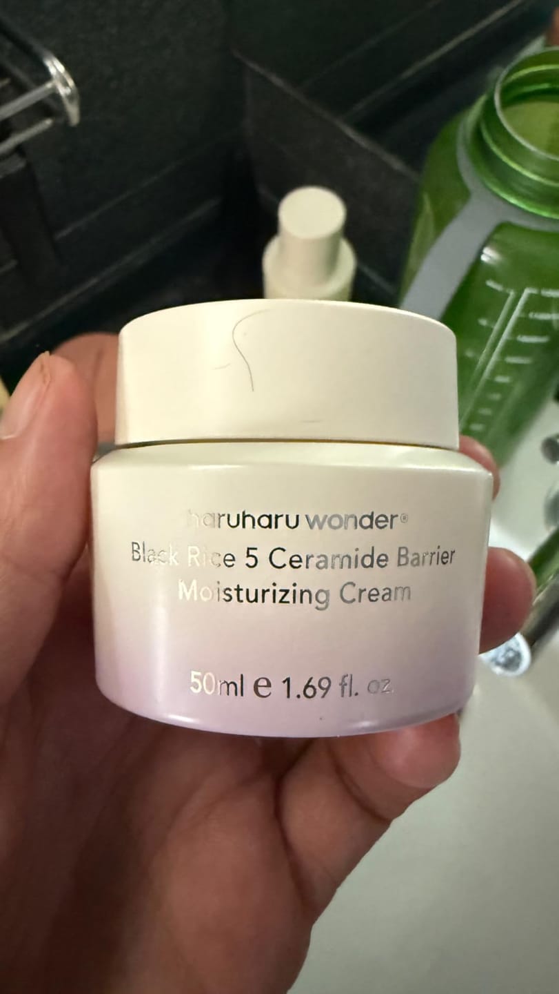 Customer photo review of BLACK RICE 5 ceramide barrier moisturizing cream