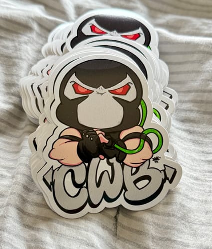 Customer photo review of 100 3.5" Custom Vinyl Stickers