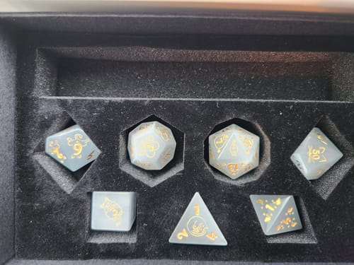 Customer photo review of Mystery Dice Blind Bags!