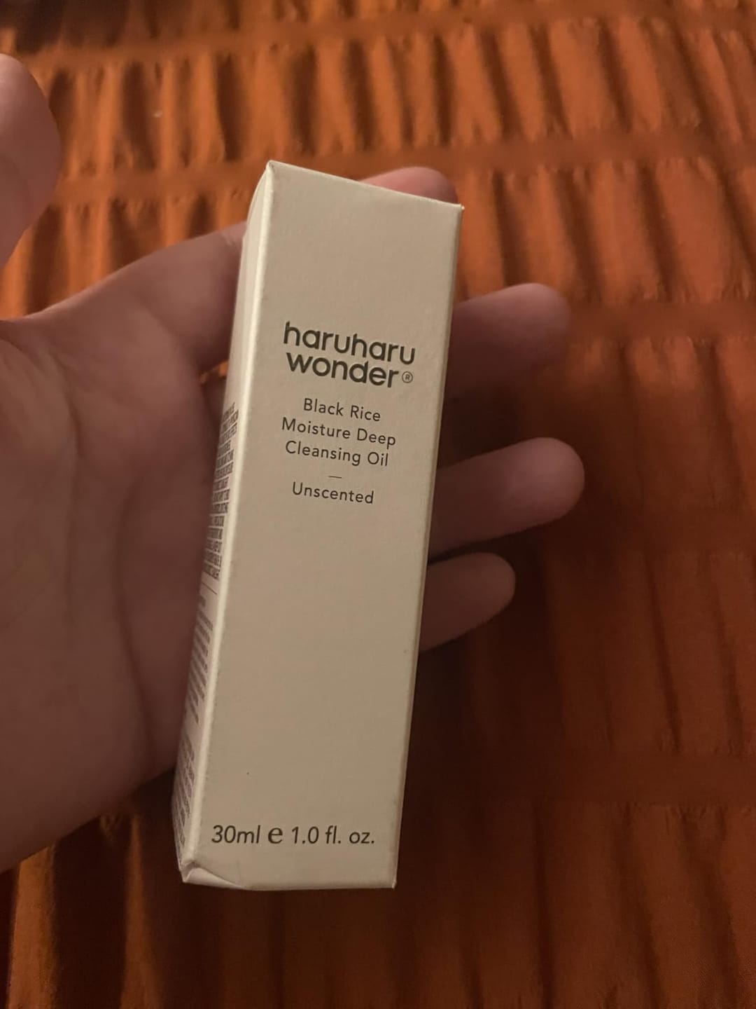 Customer photo review of BLACK RICE moisture cleansing oil