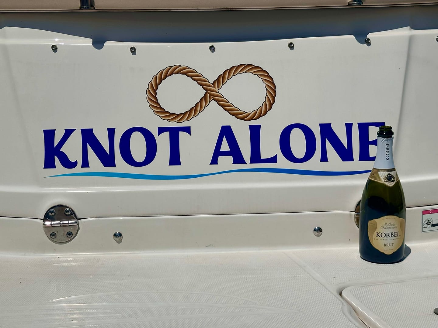 Customer photo review of Boat Logo Decal