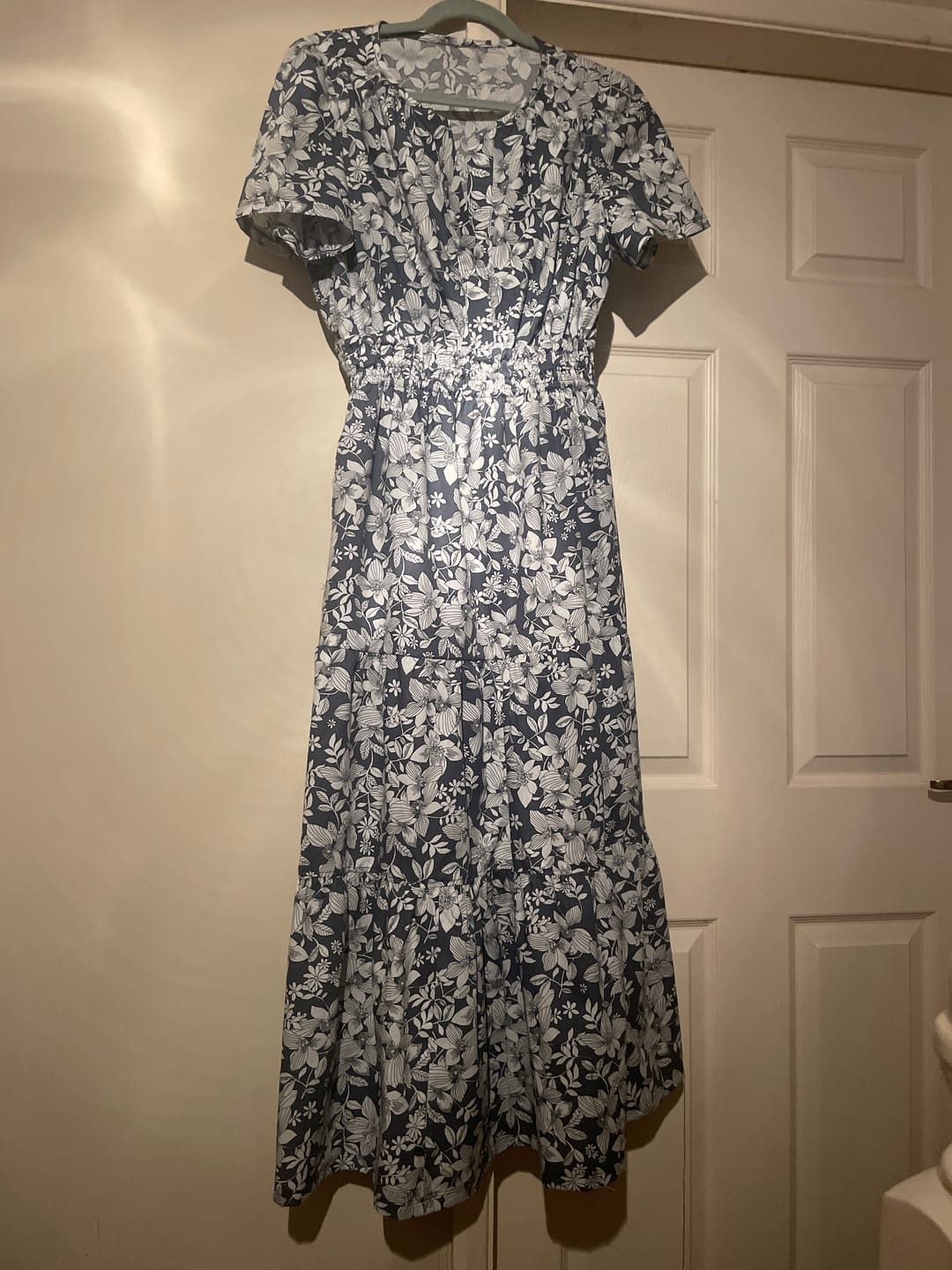 Customer photo review of Large Sketched Flowers Cotton Poplin Fabric