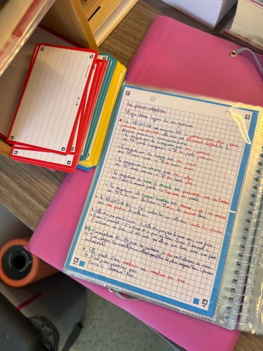 Avis photo d'un client sur Fiches Bristol REVISION 2.0 OXFORD # 50 fiches de révision 14,8 x 21 cm - petits carreaux