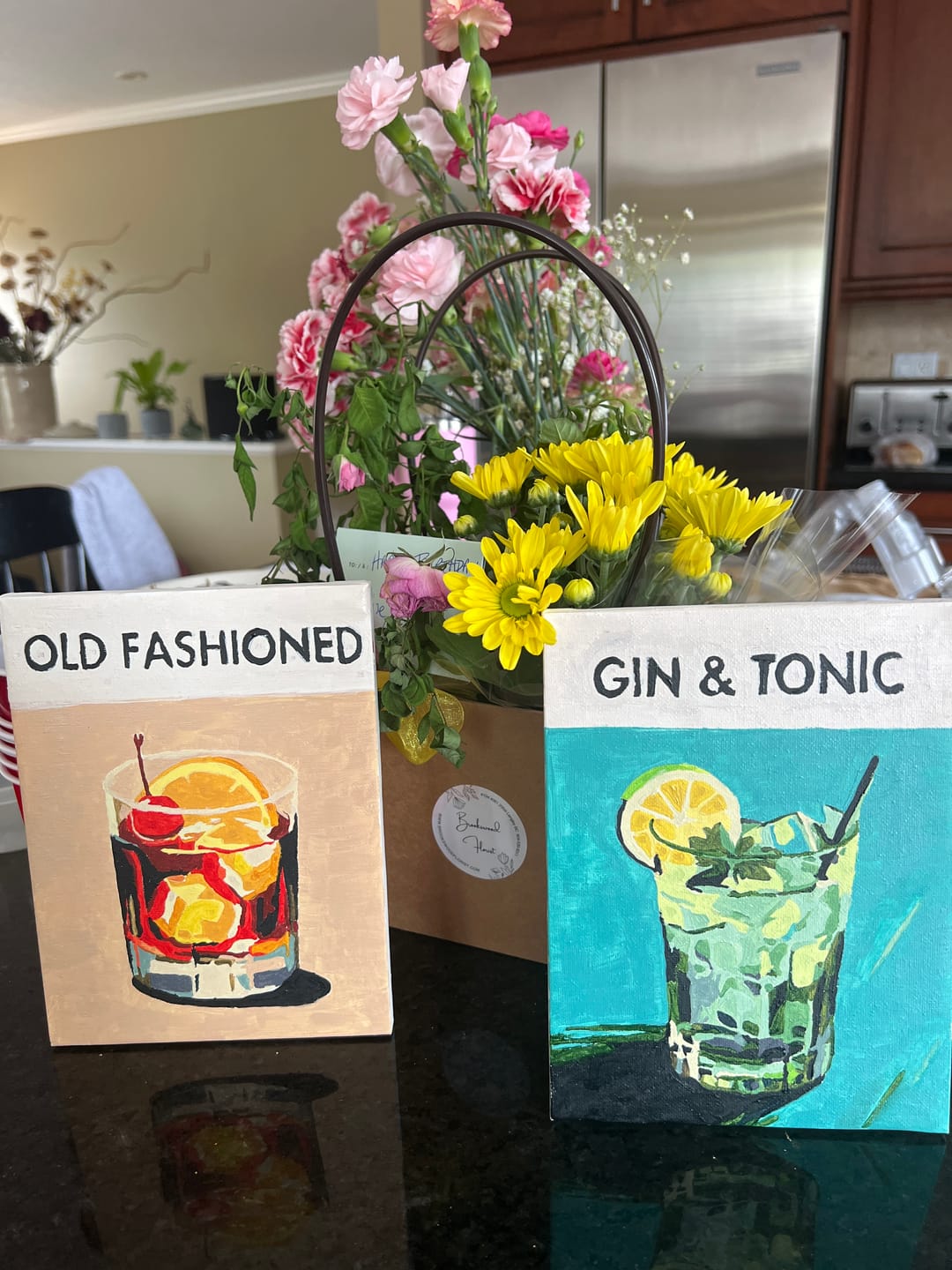 Customer photo review of 6 Mini Paintings - Cocktail Deluxe Set