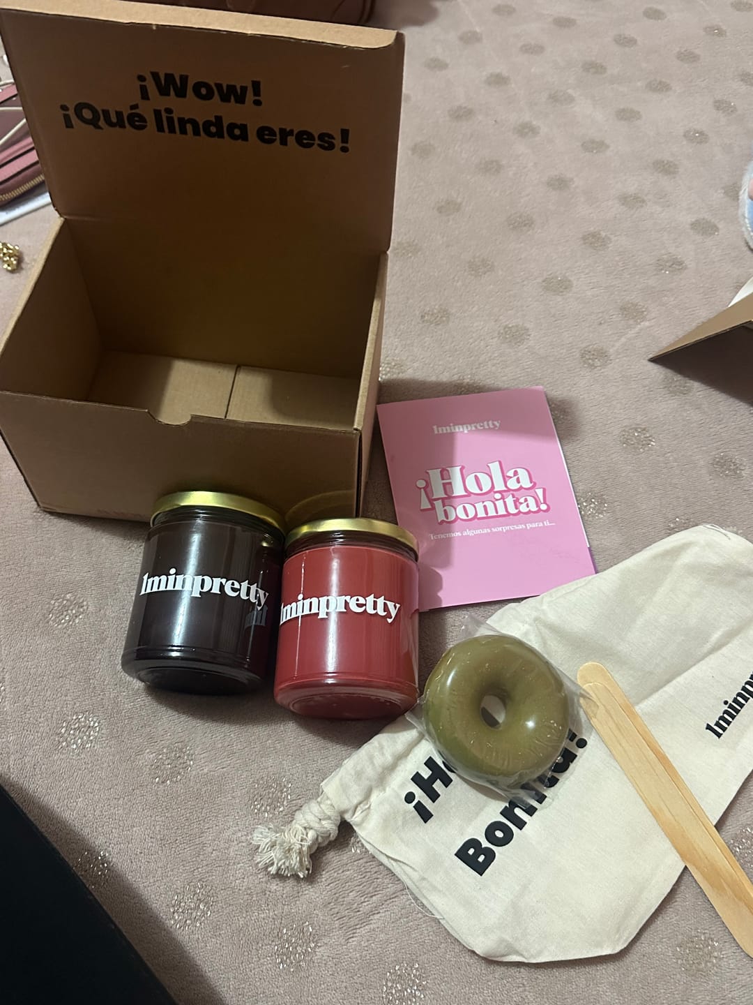 Customer photo review of Kit de 2 tarros de cera con envío gratis mx