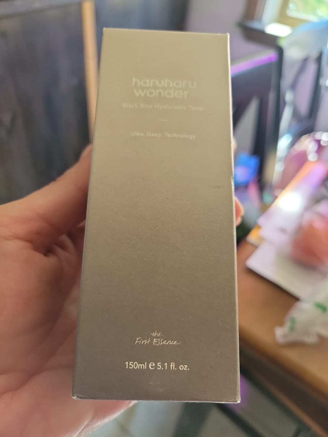 Customer photo review of BLACK RICE hyaluronic toner