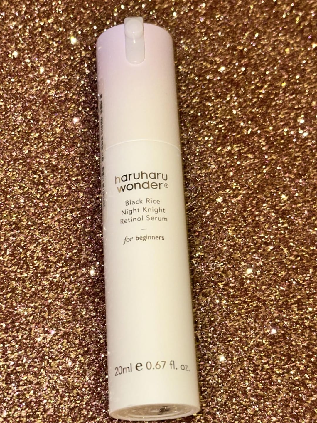Customer photo review of BLACK RICE night knight retinol serum