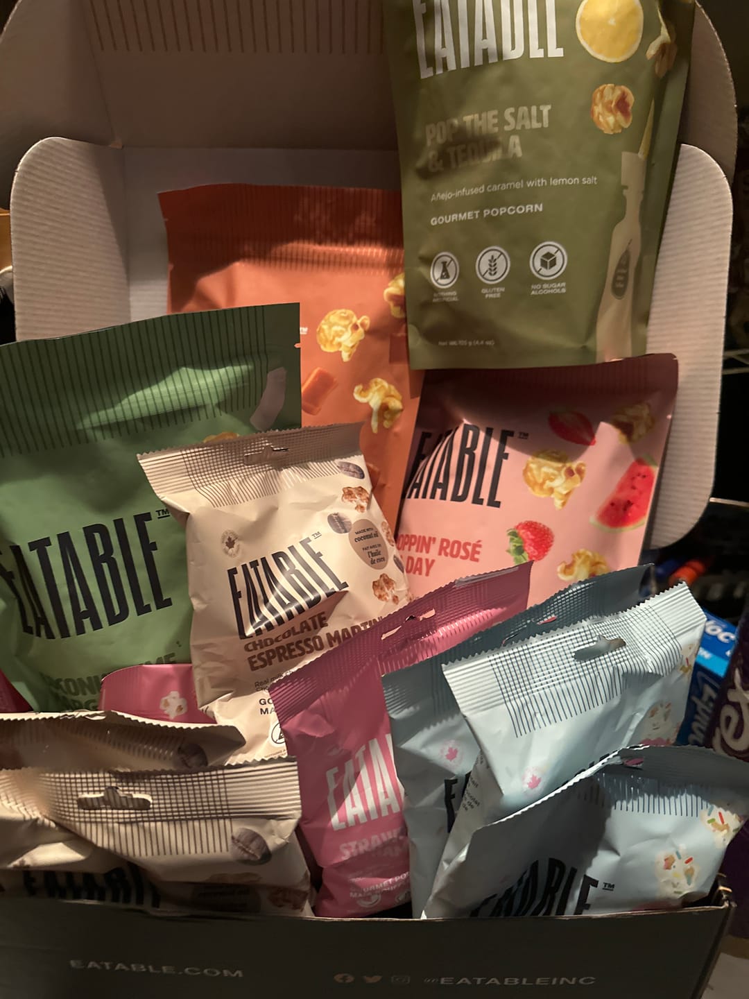 Customer photo review of Coconut Lime Margarita Pops (125g) - Caramel Popcorn