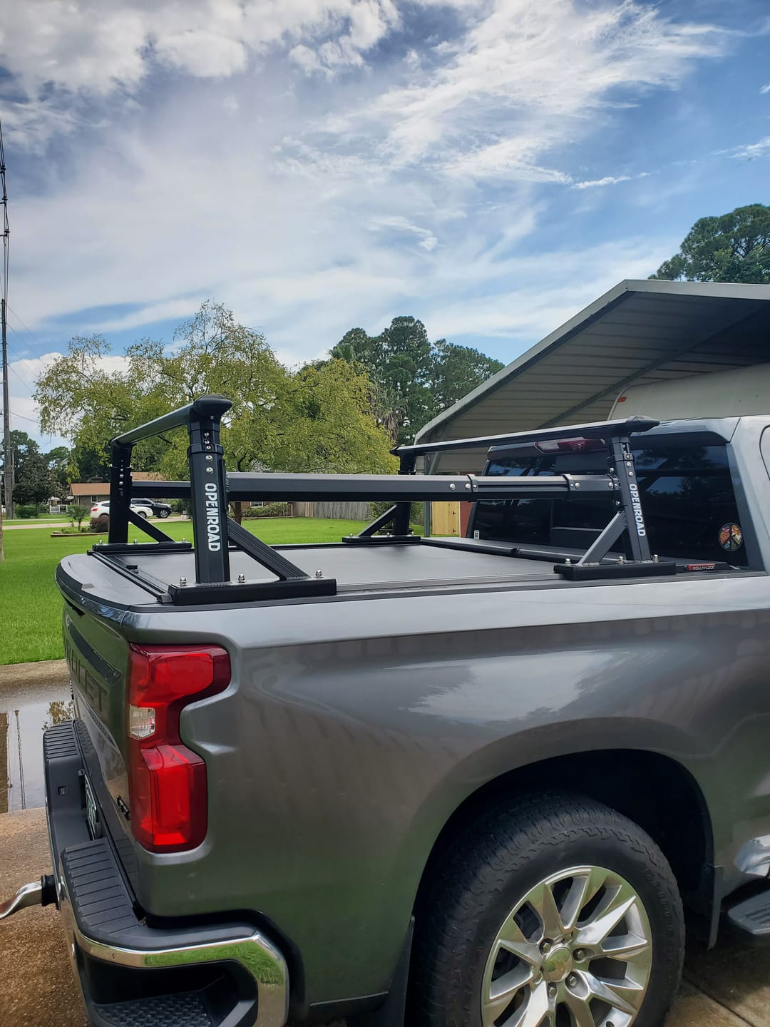 Customer photo review of OPENROAD Adjustable Bed Rack for Trucks