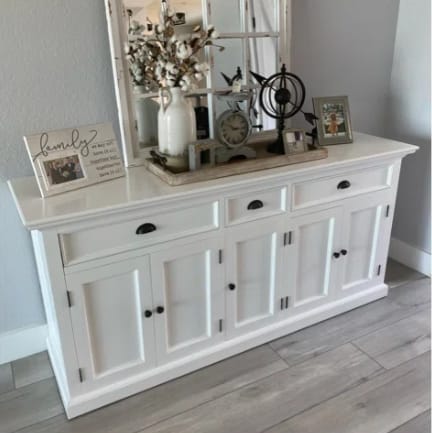 Customer photo review of Buffet with 3 Drawers and 5 Doors
