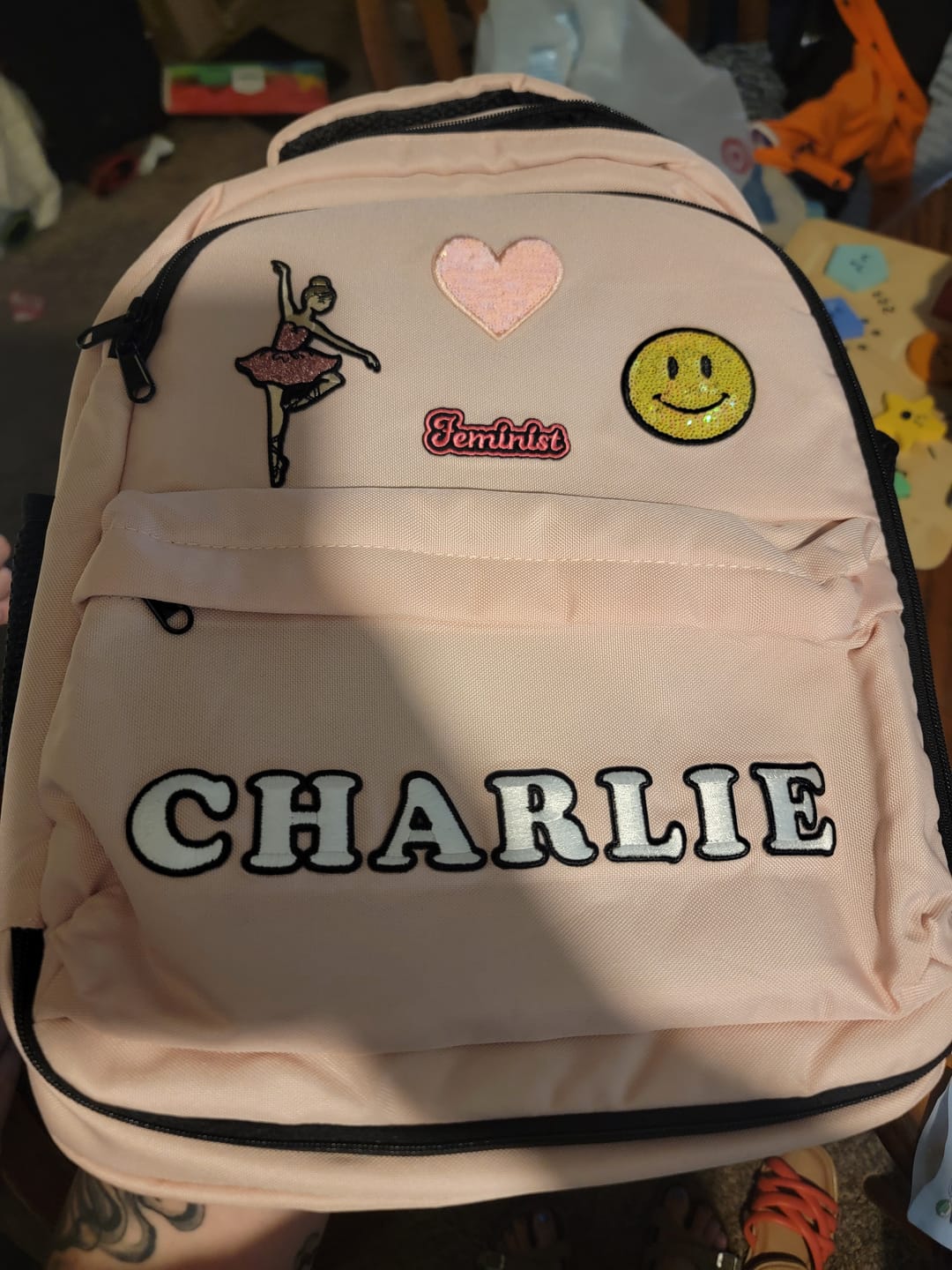 Customer photo review of Recycled Backpack