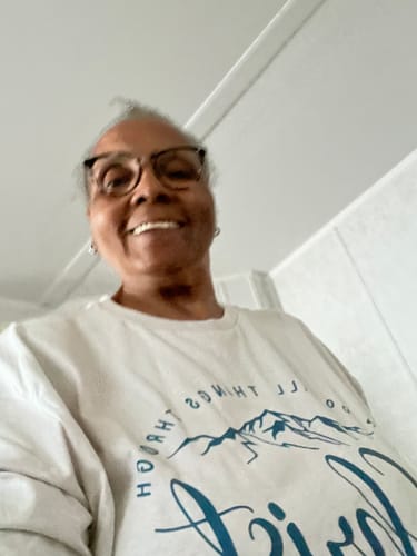 Dolly P. review of I Can Do All Things Through Christ Short Sleeve Shirt image 1 out of 1