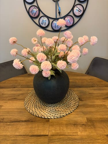 Customer photo review of Faux Kiku Flower - Pink (10 Stems / 50 Heads)