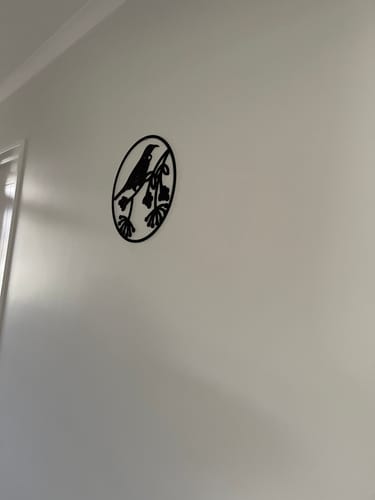 Customer photo review of Fantail & Tui Wall Art Set
