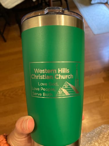 Customer photo review of (6 Pieces) Custom Laser Engraved - 20oz Tumblers