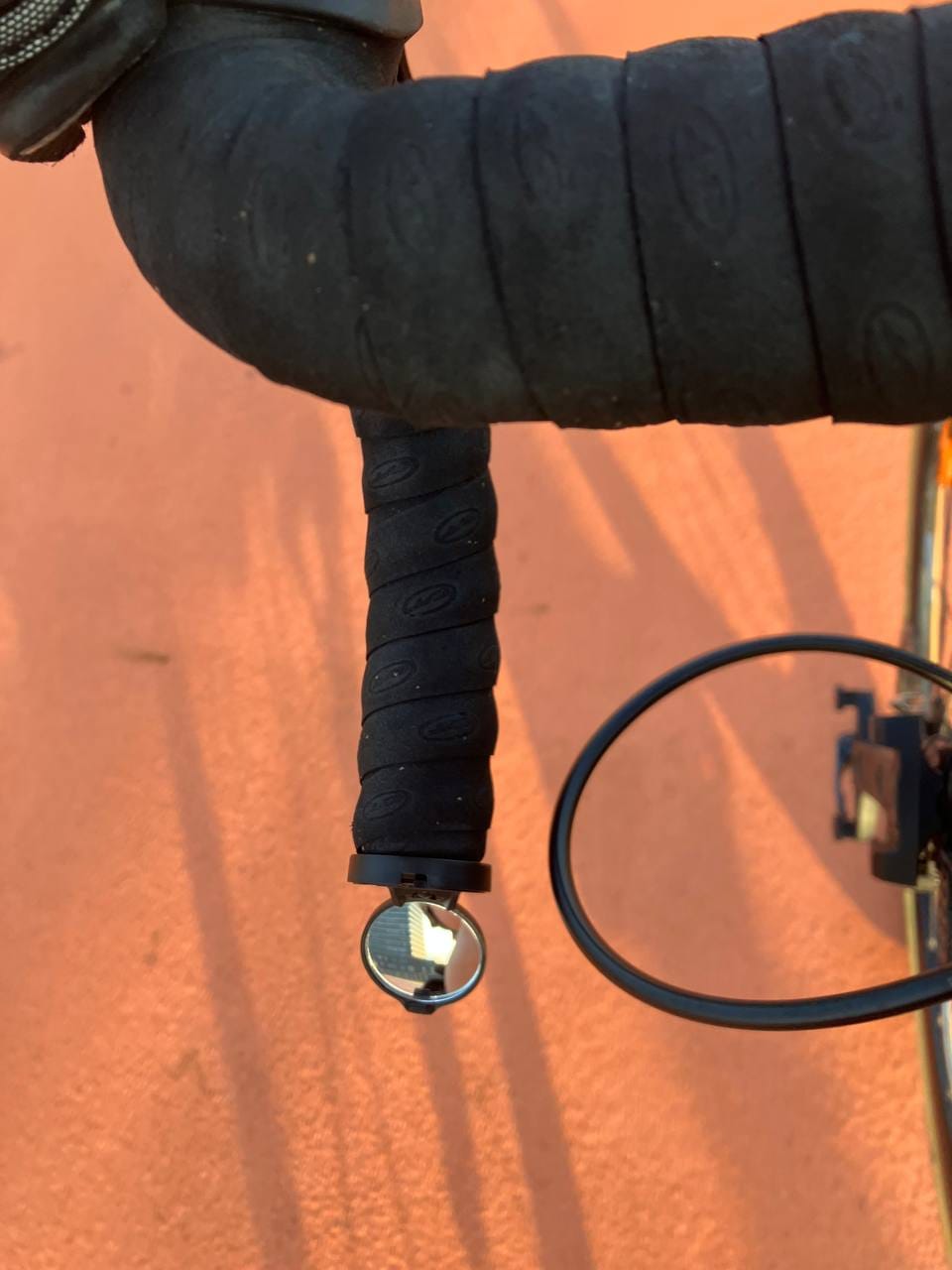Customer photo review of CORKY | Bike rear view mirror