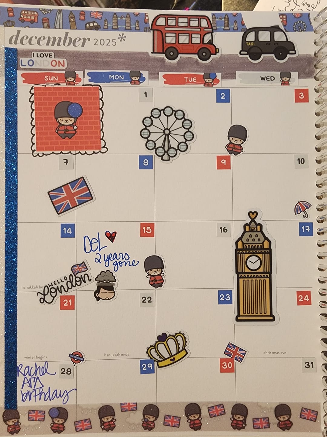 Customer photo review of London Sights Sticker Sheet