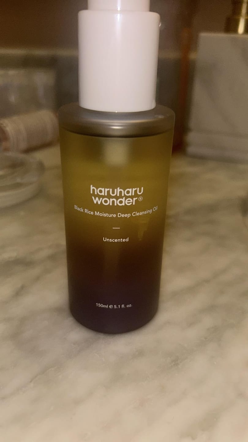 Customer photo review of BLACK RICE moisture cleansing oil