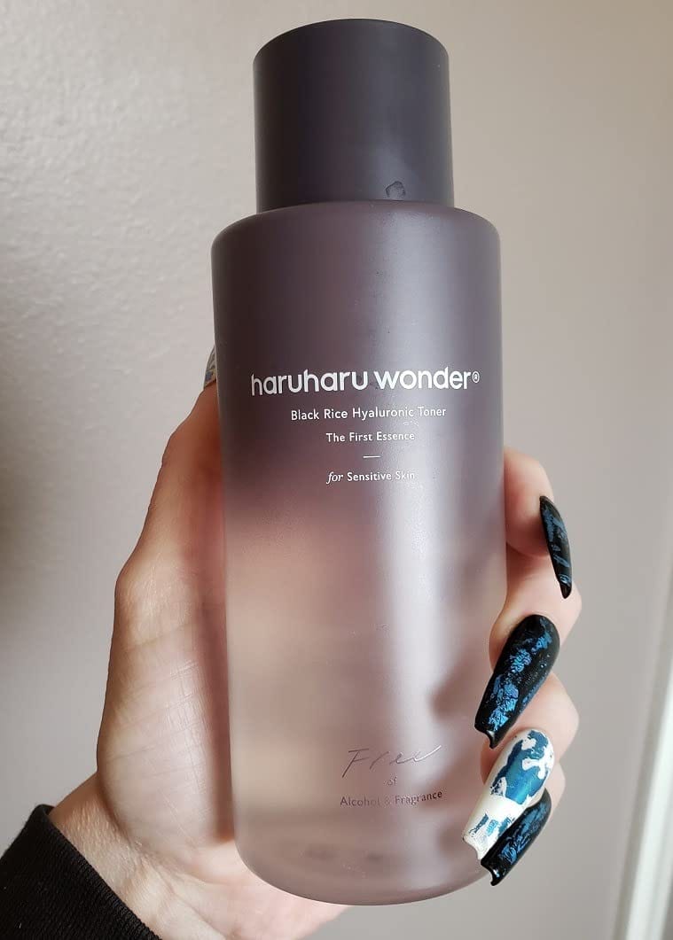 Customer photo review of BLACK RICE hyaluronic toner / free of alcohol & fragrance