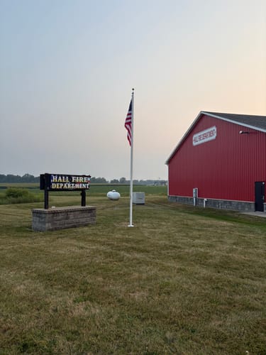 Customer photo review of 20 ft. Commercial Flagpole with External Rope Halyard Rated At 110 mph
