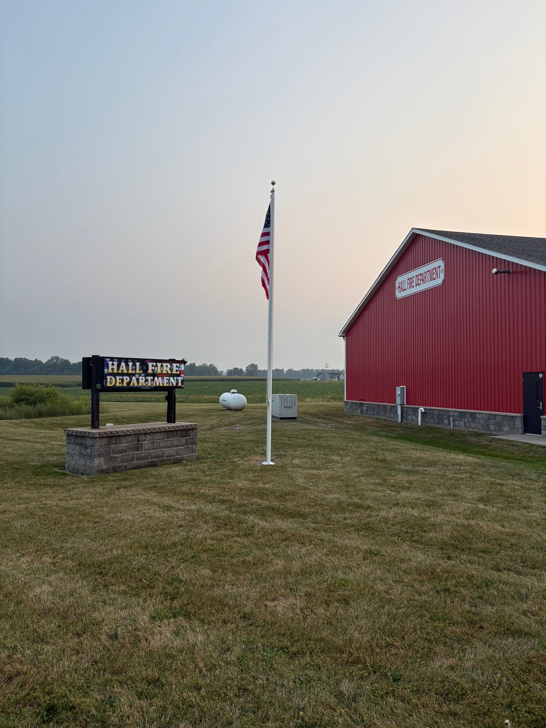 Customer photo review of 20 ft. Commercial Flagpole with External Rope Halyard Rated At 110 mph