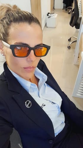 Customer photo review of blue blocker indra 527nm - GARAGE SALE