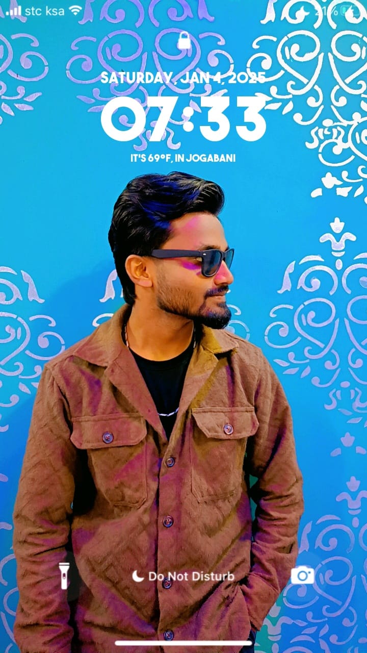 Customer photo review of Dark Brown Regular Fit Full Sleeves Shirt