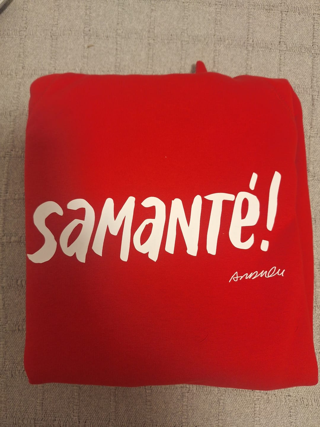 Customer photo review of Sudadera "Samanté!"