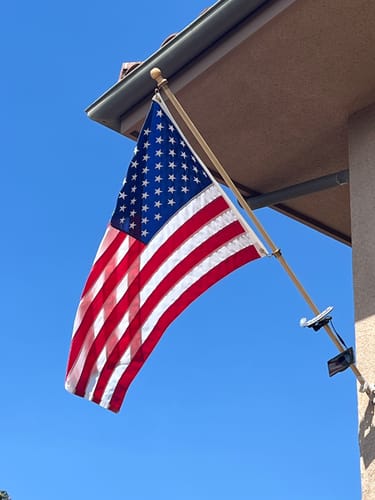 Customer photo review of 3' x 5' American Flag Set