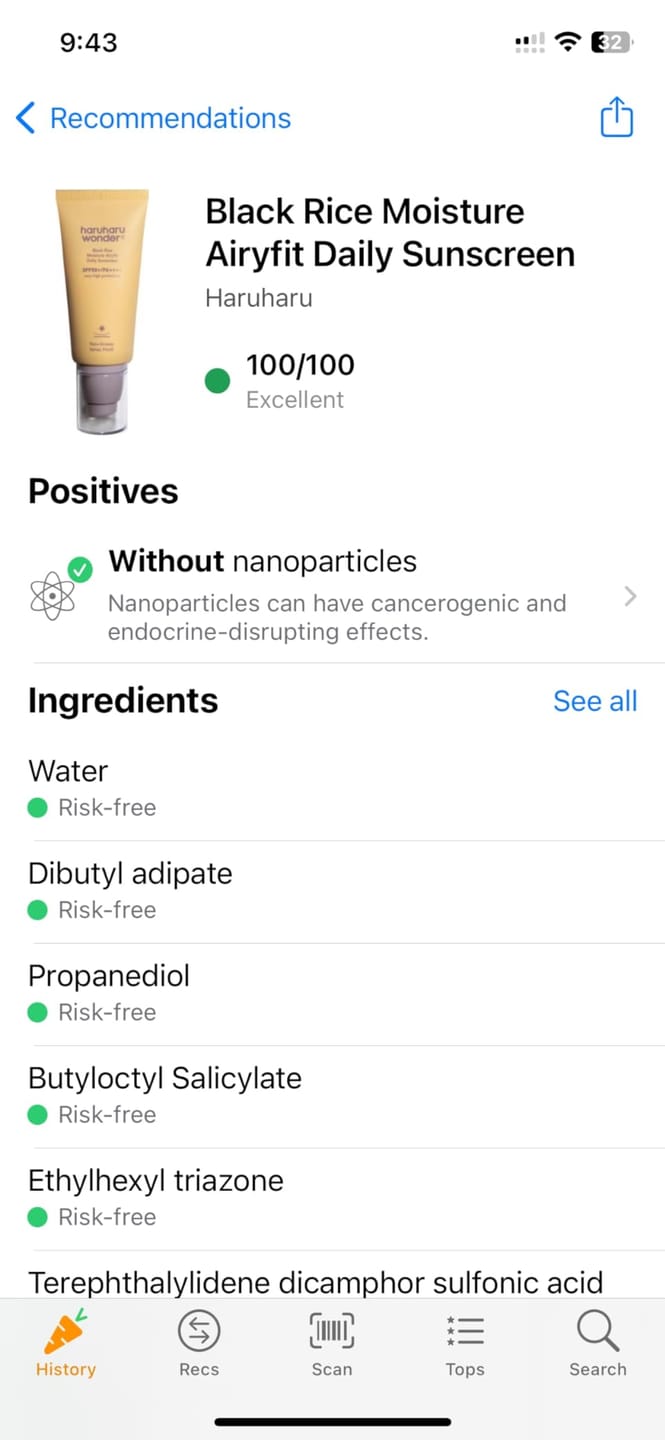 Customer photo review of BLACK RICE moisture airyfit daily sunscreen SPF50+ PA++++