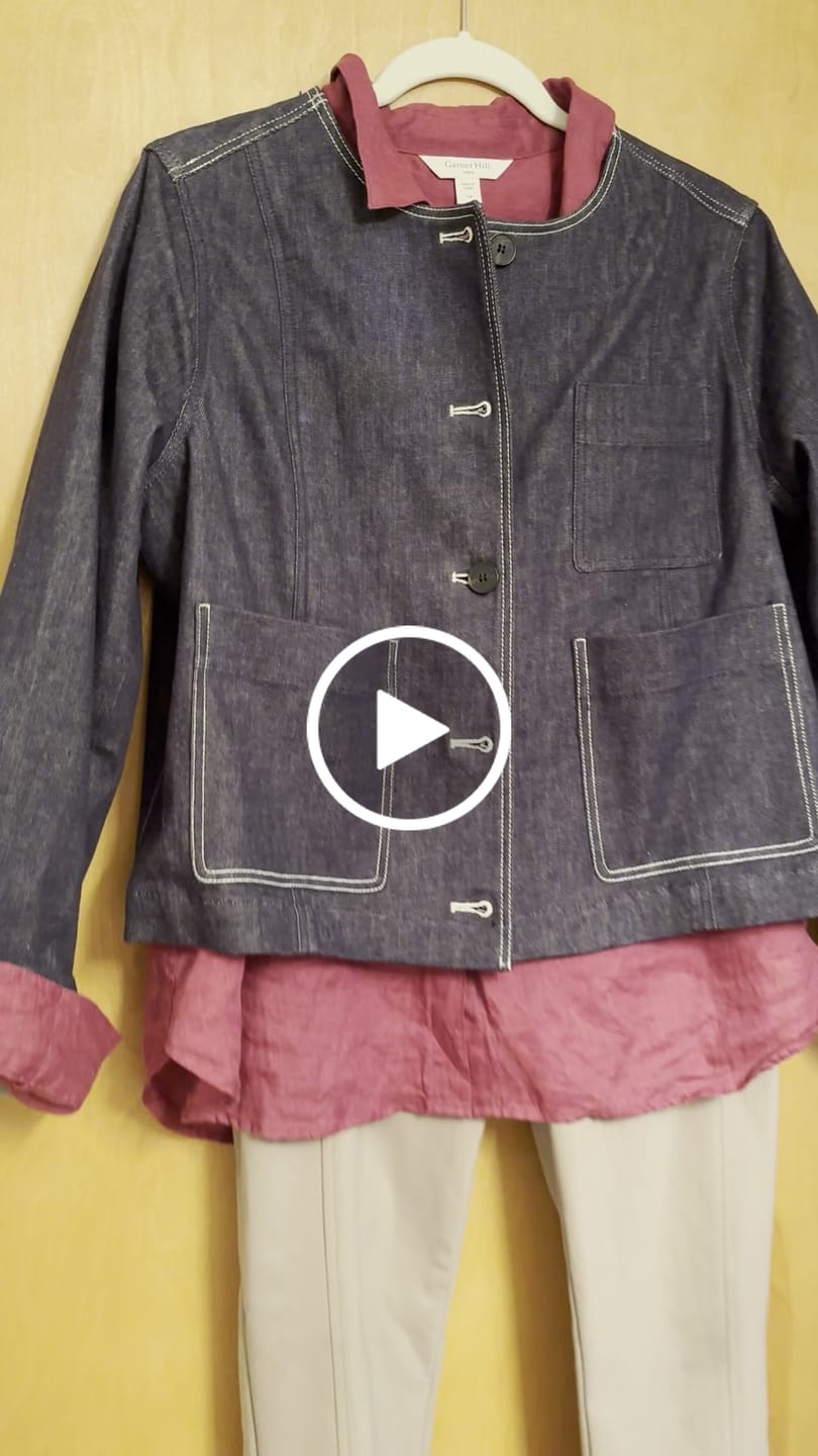 Customer video review of Kane Cropped Jacket - Stretch Denim :: Midnight Wash