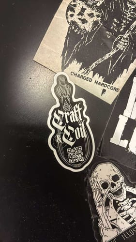 Customer photo review of 100 - 2.5" Custom Vinyl Stickers